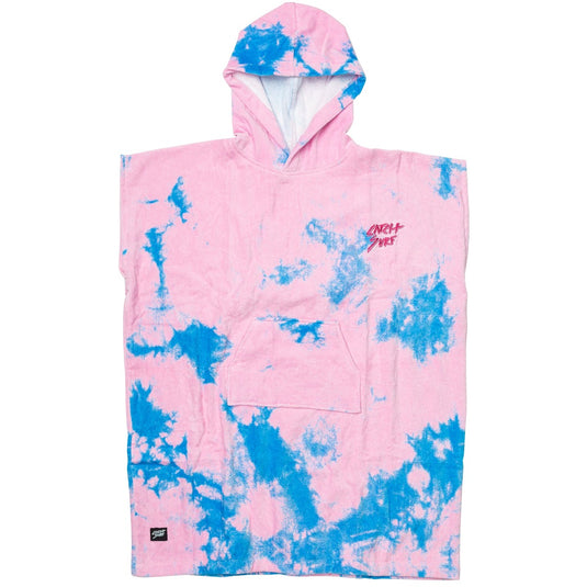 Catch Surf Blair Hooded Towel Changing Poncho - Pink/Blue Tie-Dye