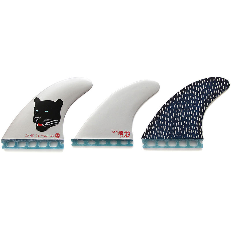 Load image into Gallery viewer, Captain Fin Co. Dane Reynolds Futures Compatible Tri Fin Set
