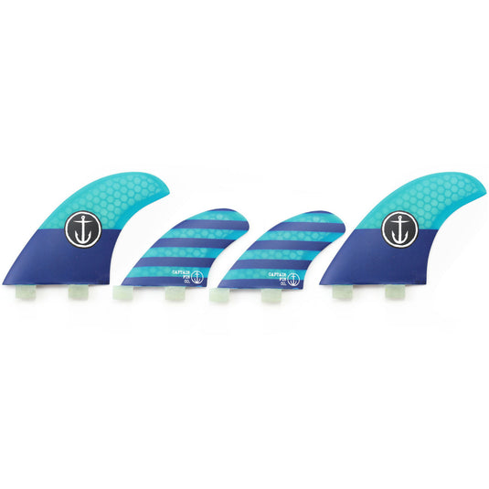 Captain Fin Co. CF FCS Compatible Quad Fin Set