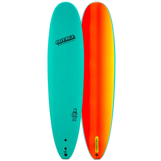 Catch Surf Odysea Plank Single Fin 7'0 x 22 x 3 ⅛ Surfboard - Emerald Green