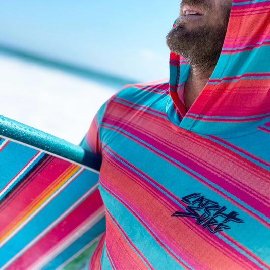 Catch Surf Johnny Long Sleeve Hooded Surf Shirt Rash Guard