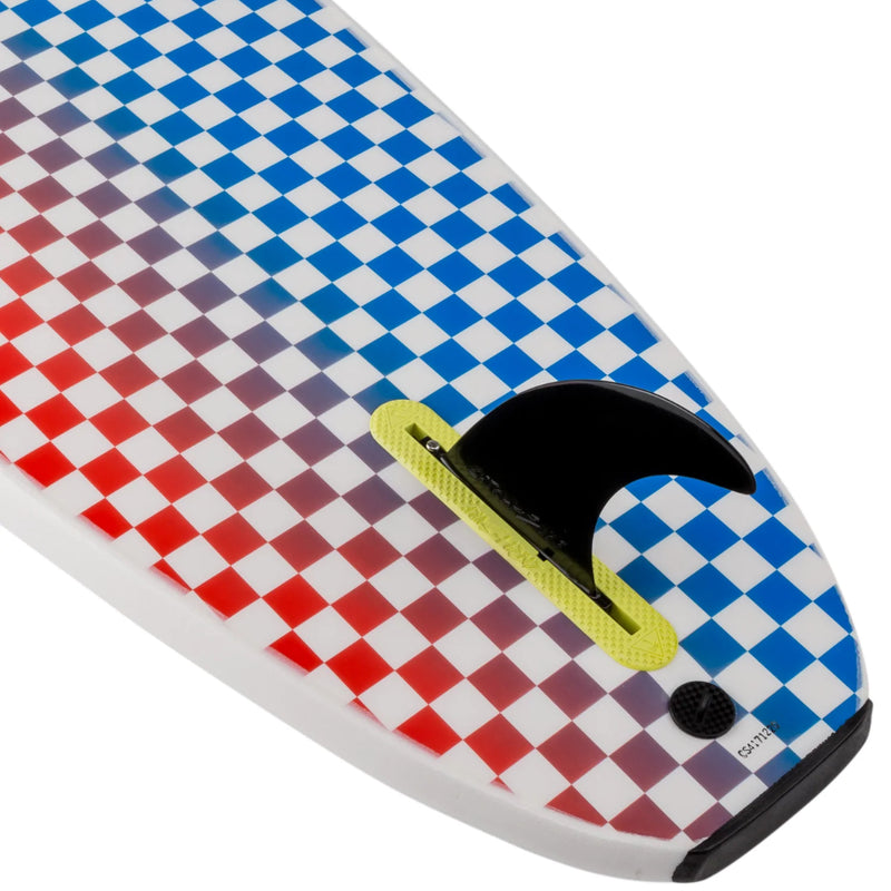 Load image into Gallery viewer, Catch Surf Odysea Plank Single Fin 7&#39;0 x 22 x 3 ⅛ Surfboard - White/Checkers
