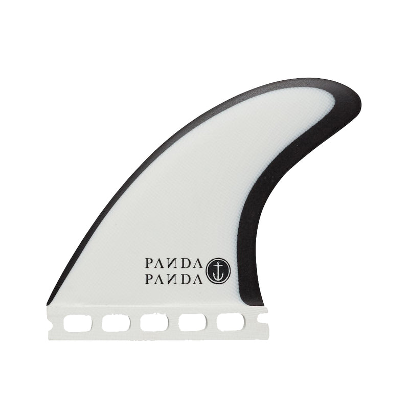 Load image into Gallery viewer, Captain Fin Co. Panda Futures Compatible Tri-Quad Fin Set - Medium - Black/White
