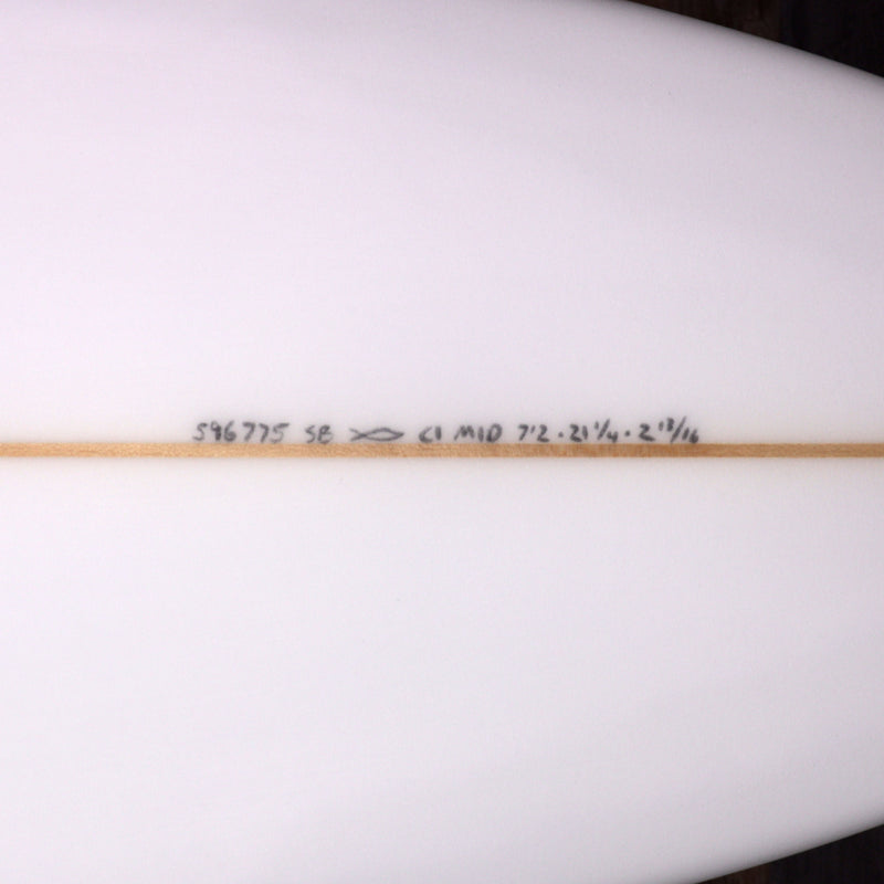 Load image into Gallery viewer, Channel Islands CI Mid 7&#39;2 x 21 ¼ x 2 13/16 Surfboard - Clear
