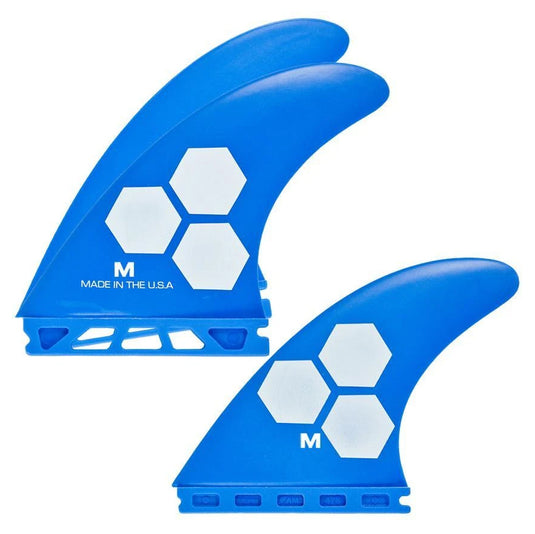 Channel Islands FRP Futures Compatible Medium Tri Fin Set - Blue