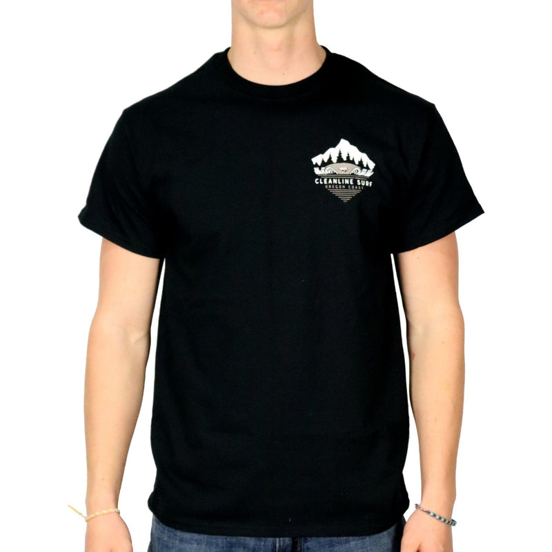 Load image into Gallery viewer, Cleanline North Peak T-Shirt - Black
