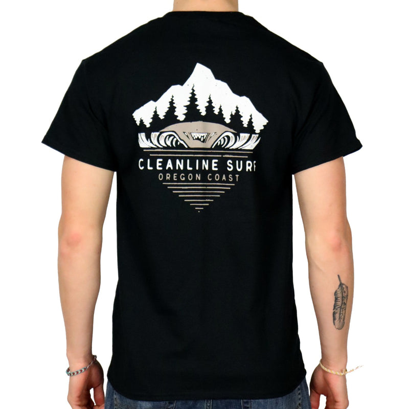 Load image into Gallery viewer, Cleanline North Peak T-Shirt - Black
