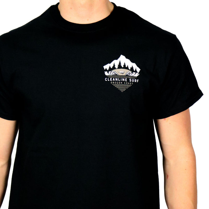 Load image into Gallery viewer, Cleanline North Peak T-Shirt - Black
