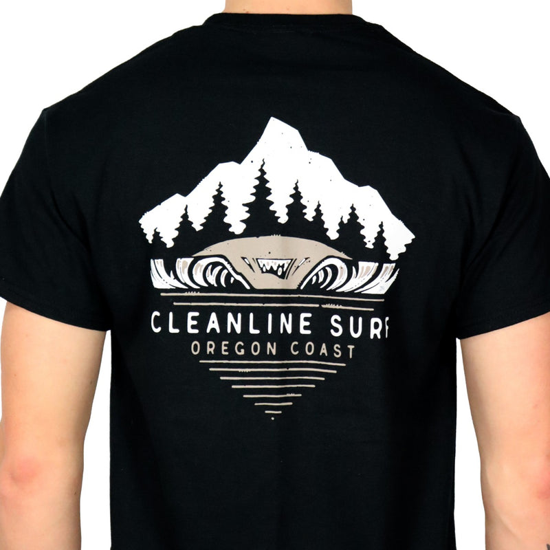 Load image into Gallery viewer, Cleanline North Peak T-Shirt - Black
