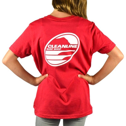 Load image into Gallery viewer, Cleanline Youth New Rock T-Shirt - Red
