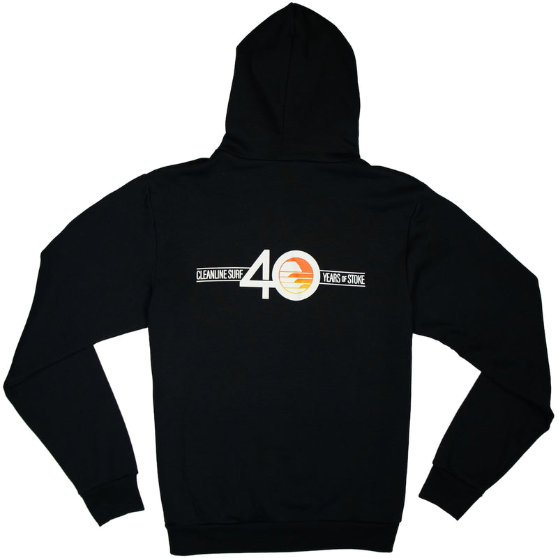 Load image into Gallery viewer, Cleanline Flippin&#39; 40 Zip Hoodie- Black
