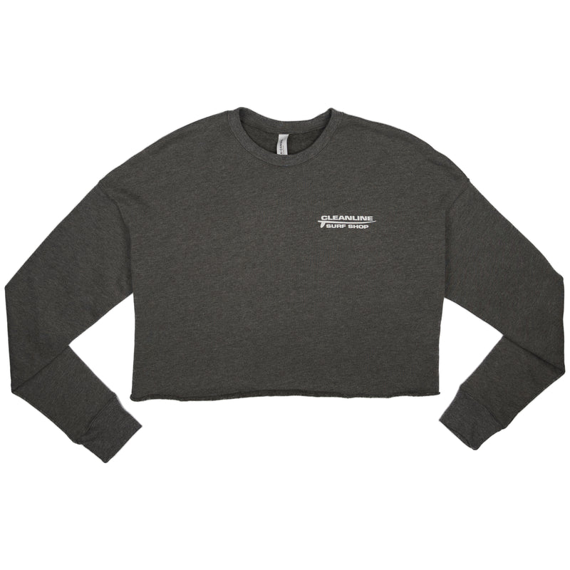 Load image into Gallery viewer, Cleanline Women&#39;s Longboard Cropped Sweatshirt
