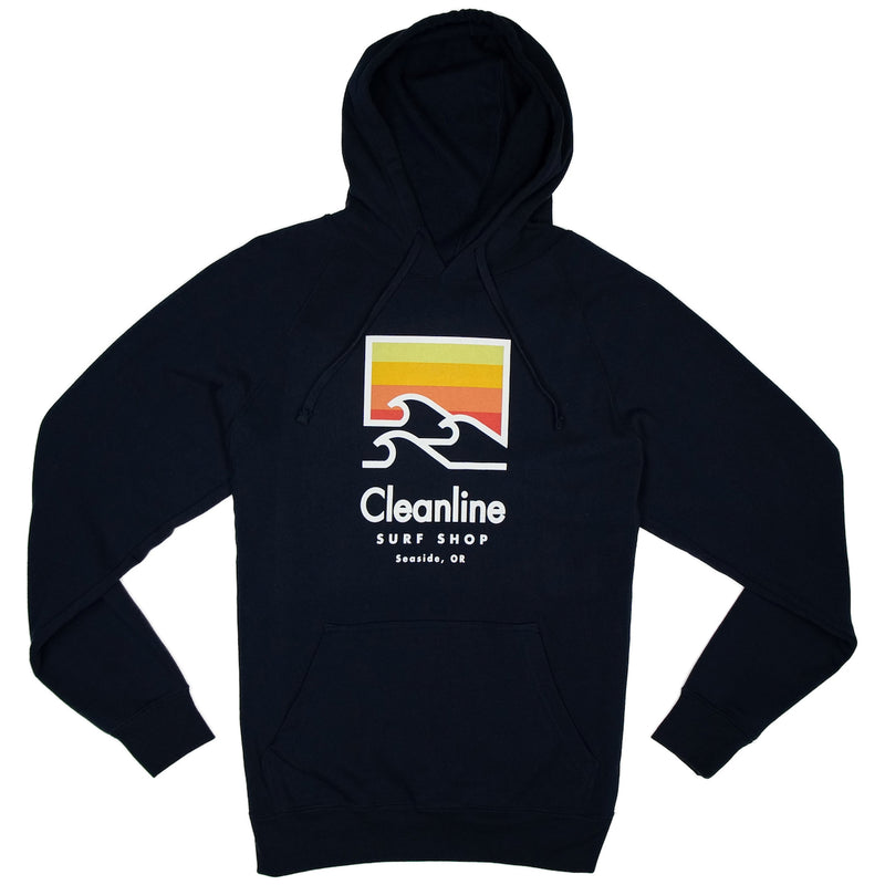 Load image into Gallery viewer, Cleanline Trilogy Pullover Hoodie - Navy
