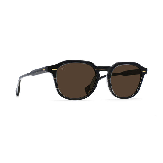 RAEN Clyve Polarized Sunglasses - Licorice/Vibrant Brown