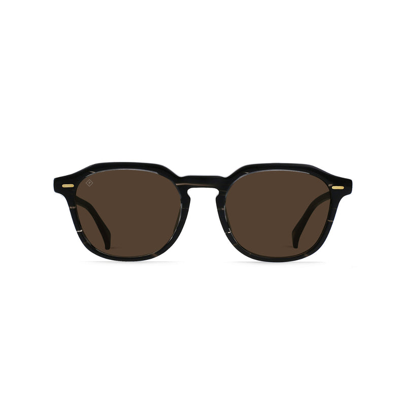 Load image into Gallery viewer, RAEN Clyve Polarized Sunglasses - Licorice/Vibrant Brown
