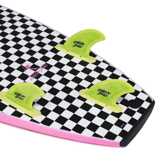 Catch Surf Safety Edge Tri Fin Set - Lime