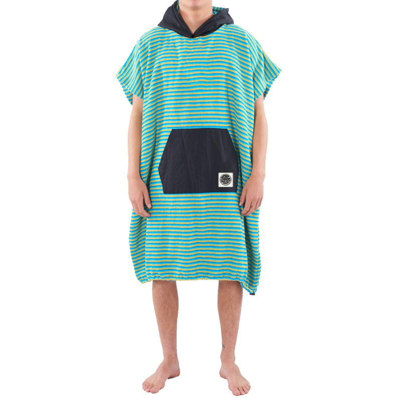 Load image into Gallery viewer, Surf Sock Hooded Towel Changing Poncho - Blue
