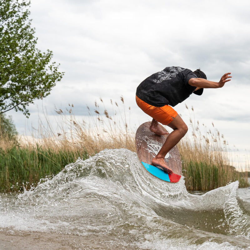 Load image into Gallery viewer, DB Skim Co. Walnut Woody Grom Cruiser Skimboard
