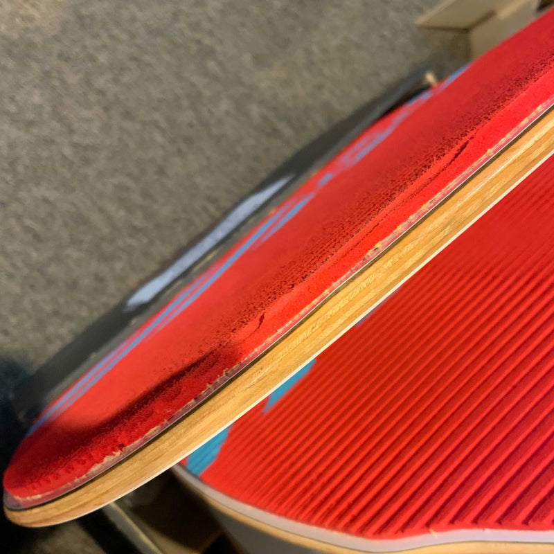 Load image into Gallery viewer, DB Skim Co. Standard Streamline Skimboard - Medium - Red/Blue • DAMAGED
