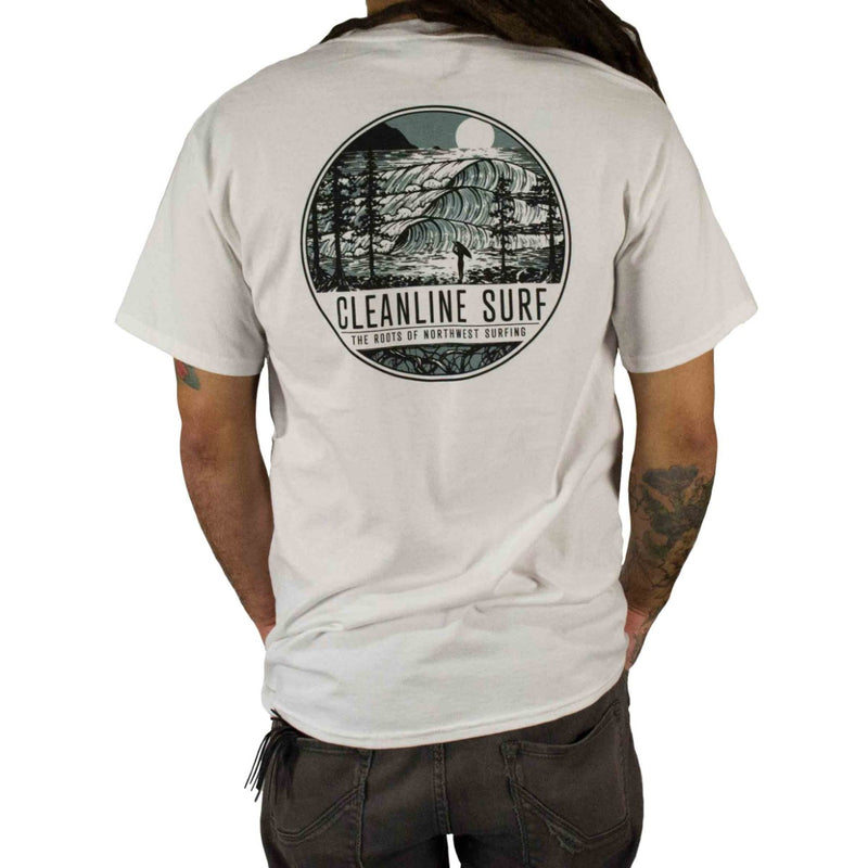 Load image into Gallery viewer, Cleanline Roots Pocket T-Shirt - White
