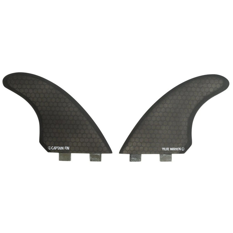 Captain Fin Co. Tyler Warren FCS Twin Fin Set - Black – Cleanline Surf