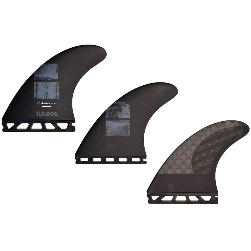 Load image into Gallery viewer, Futures Fins Ando Blackstix 3.0 Tri Fin Set
