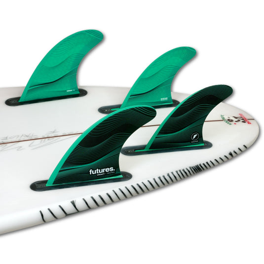 Futures Fins F6 Legacy Honeycomb Quad Fin Set - Green