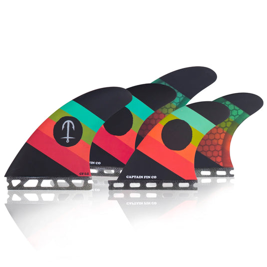 Captain Fin Co. CF Series Futures Compatible Tri-Quad Fin Set