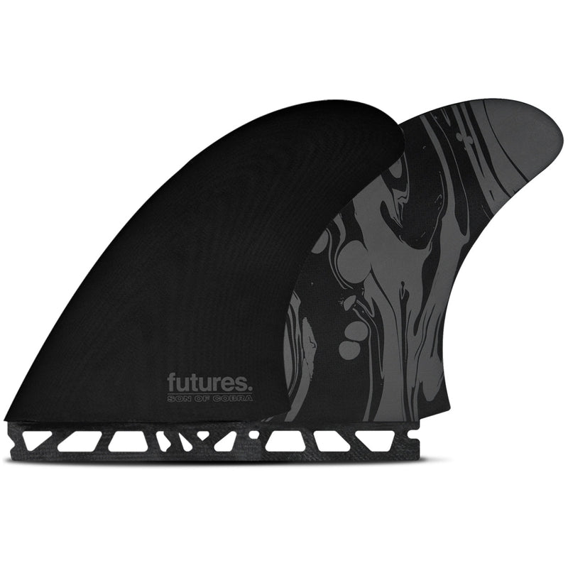 Load image into Gallery viewer, Futures Fins Son of Cobra Twin Fin Set - Black
