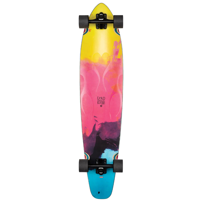 Load image into Gallery viewer, Globe Byron Bay Ebony Dead Kooks Clear Flame 43&quot; Longboard Complete
