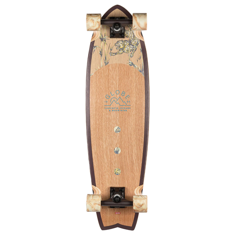 Load image into Gallery viewer, Globe Chromantic White Oak Jaguar 33&quot; Skateboard Complete
