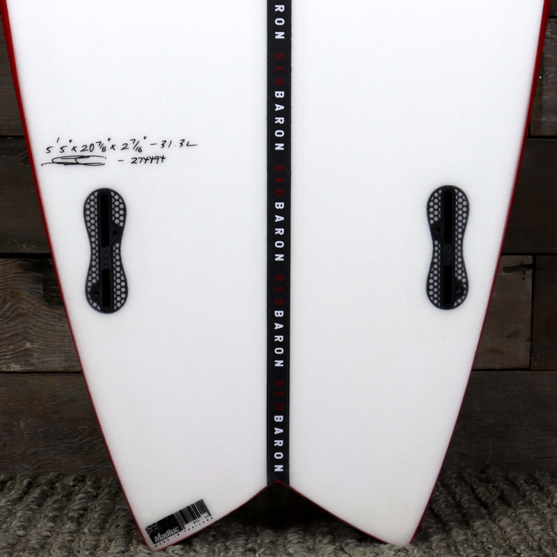 Load image into Gallery viewer, JS Industries Red Baron 5&#39;5 x 20 ⅞ x 2 7/16 Surfboard
