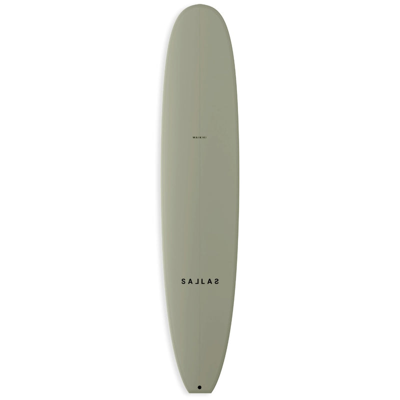 Load image into Gallery viewer, Kai Sallas Waikiki Thunderbolt Silver Surfboard
