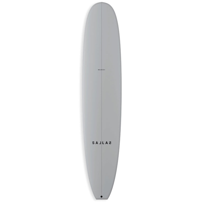 Load image into Gallery viewer, Kai Sallas Waikiki Thunderbolt Silver Surfboard
