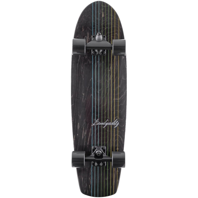 Load image into Gallery viewer, Landyachtz Butter Black Lines 31.2&quot; Skateboard Complete
