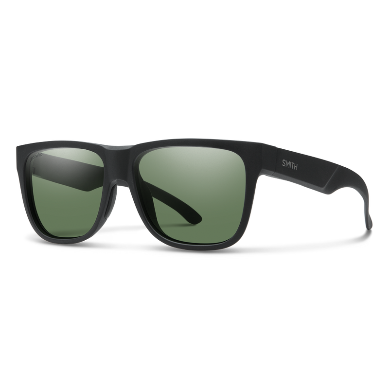 Load image into Gallery viewer, Smith Lowdown 2 Polarized Sunglasses - Matte Black/Chromapop Grey Green
