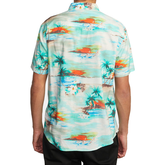 RVCA Paradiso Button Down Short Sleeve Shirt