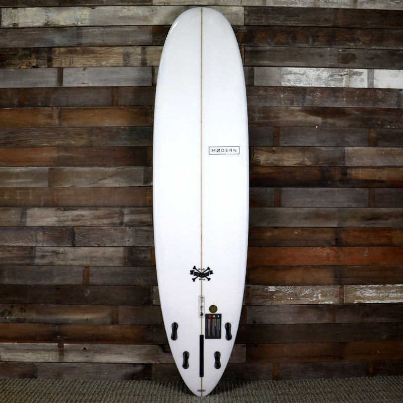 Load image into Gallery viewer, Modern Love Child 8&#39;0 x 22 ½ x 3 ⅜ Surfboard - Grey Orange Pinlines • DAMAGED
