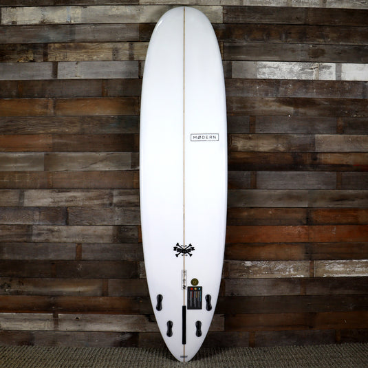 Modern Love Child 8'0 x 22 ½ x 3 ⅜ Surfboard - Grey Orange Pinlines • DAMAGED