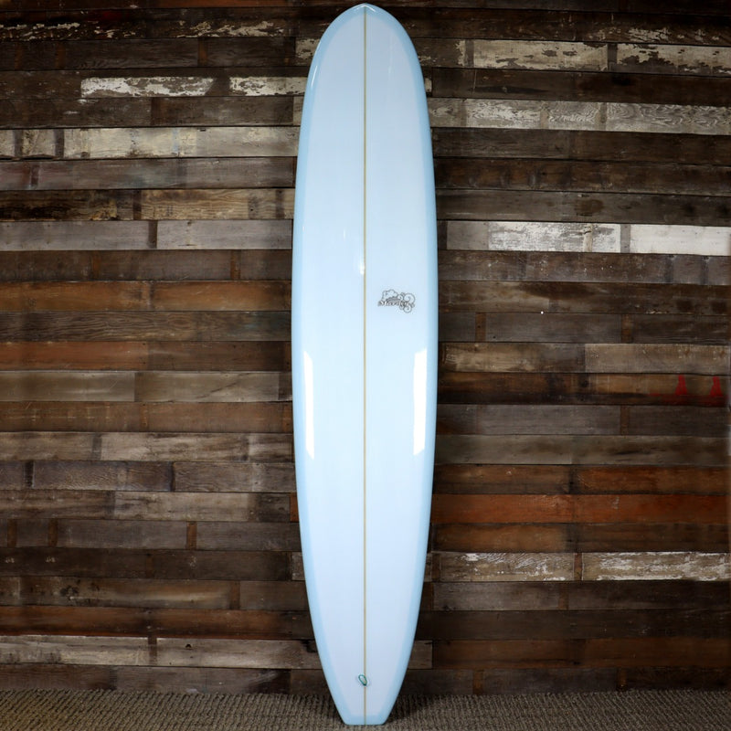 Load image into Gallery viewer, Murdey Bells &amp; Whistles 9&#39;6 x 23 ⅛ x 3 ⅛ Surfboard - Light Blue
