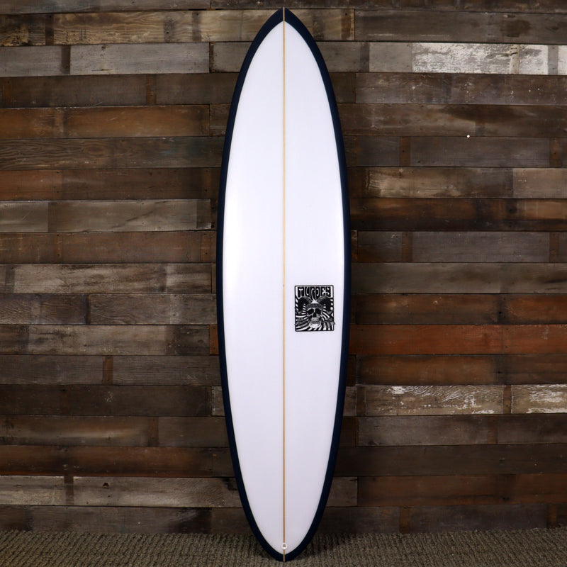 Load image into Gallery viewer, Murdey Happy Family 7&#39;0 x 20 ⅝ x 2 ⅝ Surfboard - White/Navy
