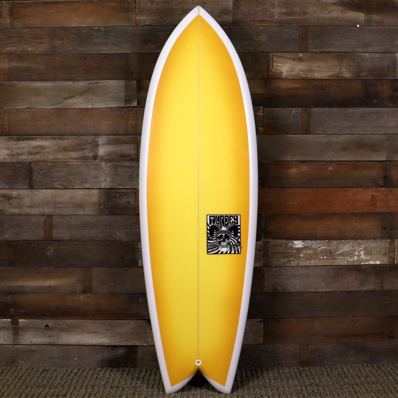 Load image into Gallery viewer, Murdey Fish 5&#39;8 x 21 x 2 ⅜ Surfboard - Golden
