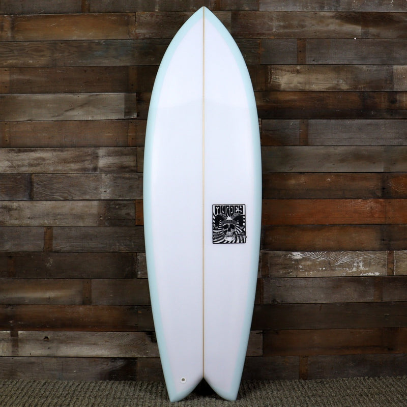 Load image into Gallery viewer, Murdey Fish 5&#39;10 x 21 ⅛ x 2 ½ Surfboard - Volan/Blue
