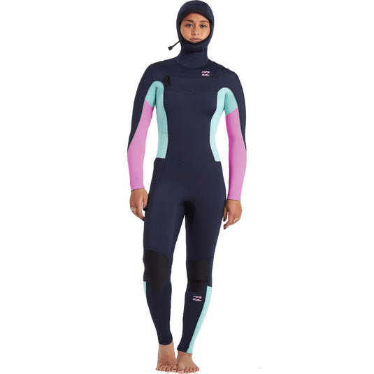 Billabong Women's Synergy 5/4 Hooded Chest Zip Wetsuit - 2020