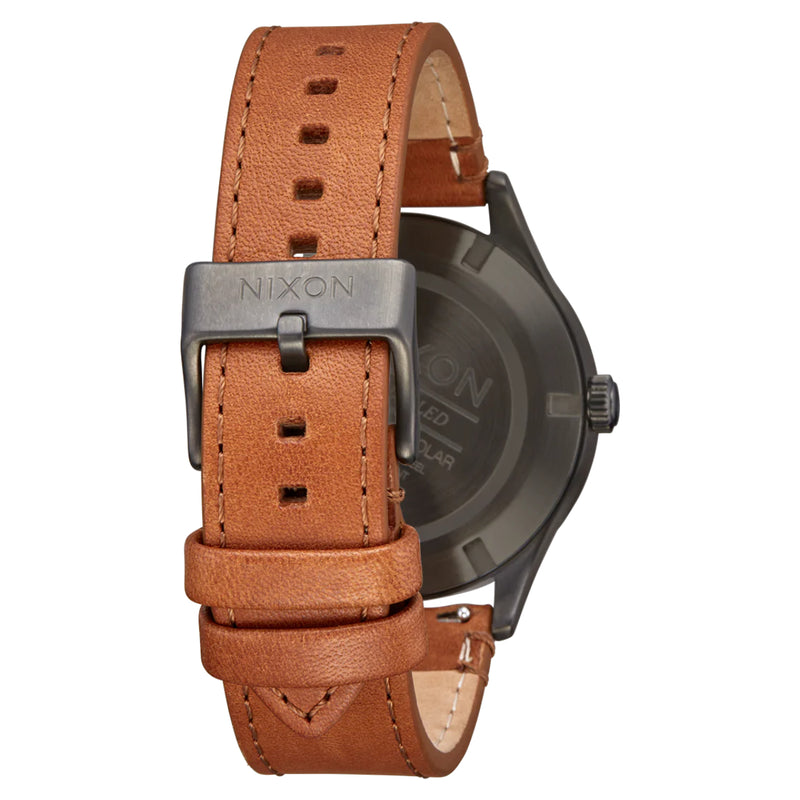 Load image into Gallery viewer, Nixon Sentry Solar Leather Watch
