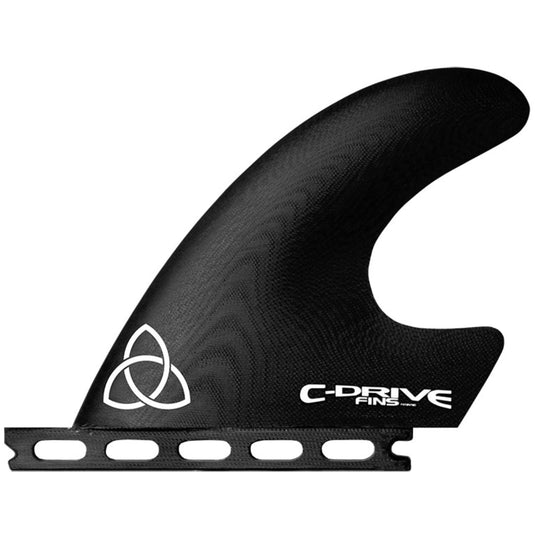 NVS C-Drive Apex Series Futures Compatible Twin + 1 Fin Set - Black