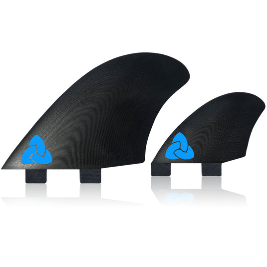 NVS Kestrel Apex Series FCS Compatible Quad Fin Set - Black