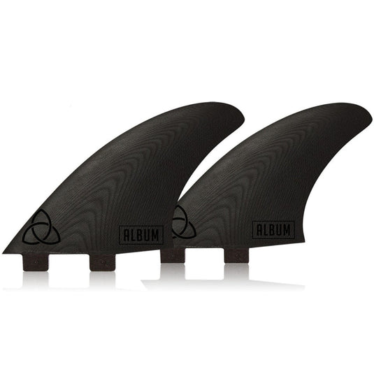 NVS Album Fascination Apex Series FCS Compatible Twin Fin Set - Black