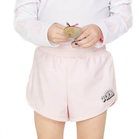 Volcom Youth Little Girl's Wavello Boardshorts - Blush Pink - front