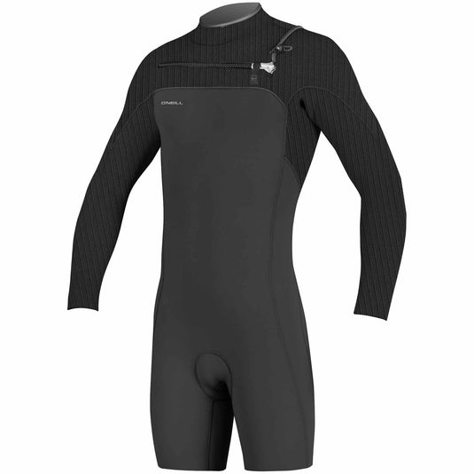 O'Neill HyperFreak 2mm Long Sleeve Chest Zip Spring Wetsuit - Black